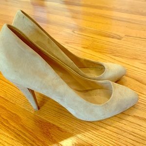 Aldo Beige Suede Heels